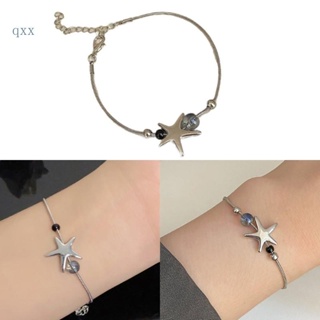 Ch*【พร้อมส่ง】สร้อยข้อมือ กําไลข้อมือโซ่ จี้รูปดาว Y2K ปรับได้ เครื่องประดับแฟชั่น