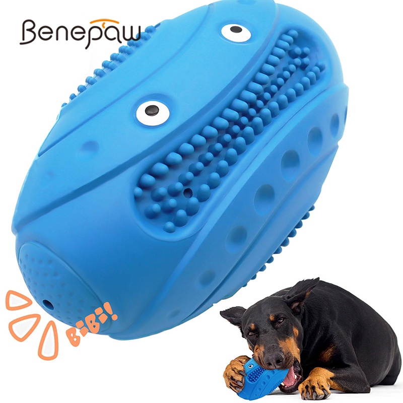 Benepaw ของเล่นเคี้ยวยางธรรมชาติ ปลอดสารพิษ ทนทาน ขนาดใหญ่ สําหรับสัตว์เลี้ยง สุนัข ลูกสุนัขพันธุ์เล็ก กลาง และใหญ่