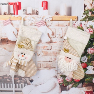 2023ถุงเท้าคริสต์มาสSanta Claus Snowmanถุงน่องคริสต์มาสต้นคริสต์มาสจี้ตกแต่งถุงขนมคริสต์มาสแขวนถุงเท้าHomelove