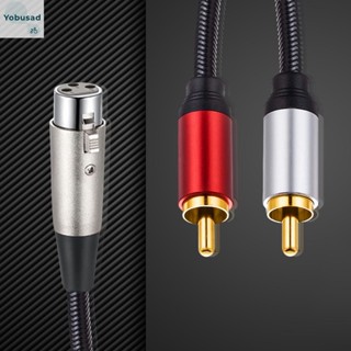 【LP-06.th】สายเคเบิลแยกสัญญาณเสียง Xlr เป็น 2 RCA Y XLR เป็น 2 RCA