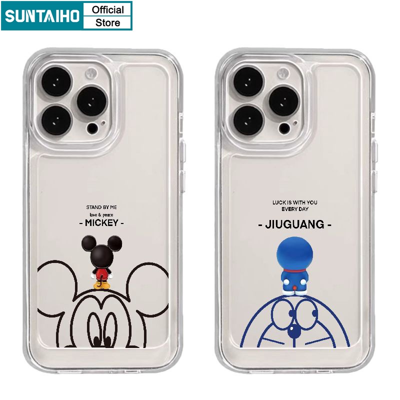 เคสโทรศัพท์มือถือ ซิลิโคนนิ่ม แบบใส บางพิเศษ กันกระแทก ลาย Suntaiho แฟชั่น สําหรับ iPhone 11 Pro Max 12 13 14 Pro Max Xr X XS Max IP 7 8 Plus