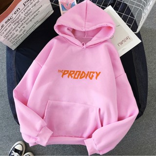 Prodigy เสื้อกันหนาว เสื้อวอร์ม มีฮู้ด ลายกราฟฟิค Kawaii 90s สําหรับผู้หญิง