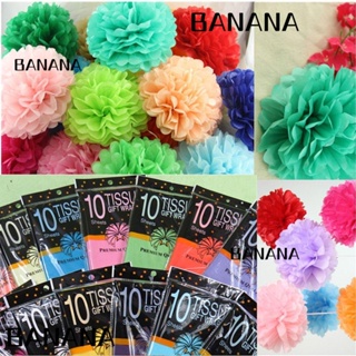 Banana1 10 ชิ้น / ถุง กระดาษทิชชู่ ห่อของขวัญ DIY สมุด