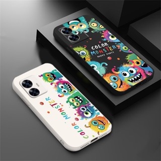 Hostr เคสโทรศัพท์ซิลิโคน แบบนิ่ม ลายการ์ตูนมอนสเตอร์ สําหรับ Realme C53 C55 C35 C33 C31 C30 C21Y C25Y C21 RealmeC11 C25 C15 C12 C3 C2 Realme 8i 8 pro 5 5i 6i C17