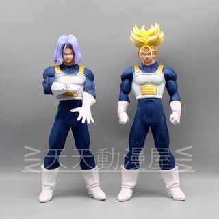 ส่งฟรี พร้อมส่ง ชุดโมเดลดราก้อนบอล Awakening Trunks Super Saiyan ผมสีเหลือง สีม่วง แฮนด์เมด