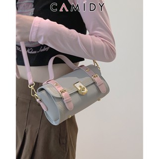 Camidy สีที่ตัดกันกระเป๋าถือกระเป๋าแฟชั่นใหม่ของผู้หญิงกระเป๋าสี่เหลี่ยมเล็กซอกทุกการแข่งขัน ins กระเป๋าสะพาย Messenger