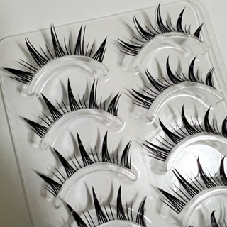 Cats eye Japanese style false eyelashes transparent stalk super soft camellia comic eye online celebrity thin stalk thick