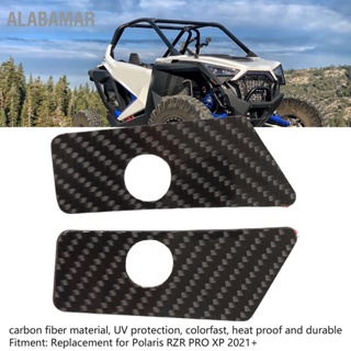 ALABAMAR 2Pcs คาร์บอนไฟเบอร์ UTV ไฟท้าย Trim Direct Fit สำหรับ Polaris RZR PRO XP 2021 เป็นต้นไป