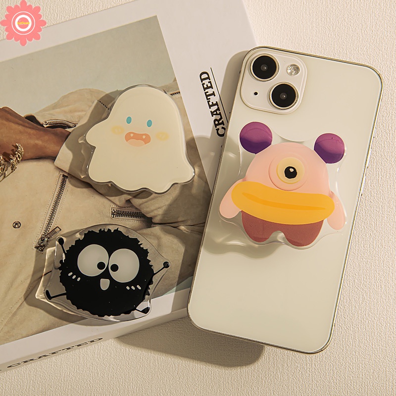 ที่วางโทรศัพท์มือถือ แบบพับได้ ลายการ์ตูนมอนสเตอร์เอเลี่ยนน้อยน่ารัก แบบสร้างสรรค์ แฟชั่นสําหรับโทรศัพท์มือถือ - รูปที่ 7