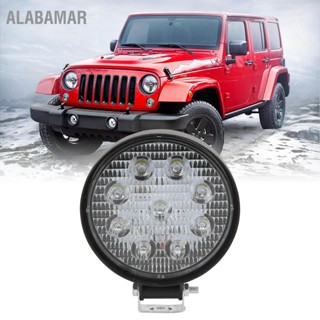 ALABAMAR 27W 9LEDs รถสปอตไลท์ไฟทำงาน 7200LM IP67 กันน้ำ 6500K-7500K สำหรับรถบรรทุกรถออฟโรด ATV UTV