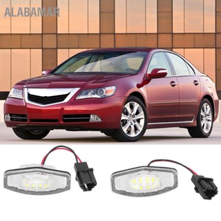 ALABAMAR คู่ไฟป้ายทะเบียน LED แสงสีขาว 34100S0A013 Fit สำหรับ Honda Civic/นักบิน/Accord/Odyssey