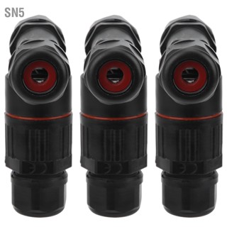 SN5 3 ชิ้น IP68 กันน้ำ Connector สายไฟ Way T รูปร่างกลางแจ้งอุตสาหกรรมอุปกรณ์เสริม