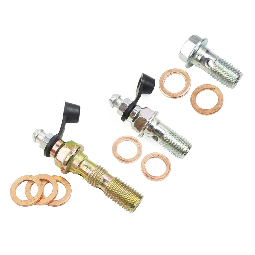 Universal รถจักรยานยนต์เบรค Bolts M10 x 1.25 ท่อเบรคสกรู Banjo Bolt คลัทช์เบรค Caliper สกรูสลักเกลียวเท้าปั๊มสลักเกลียว