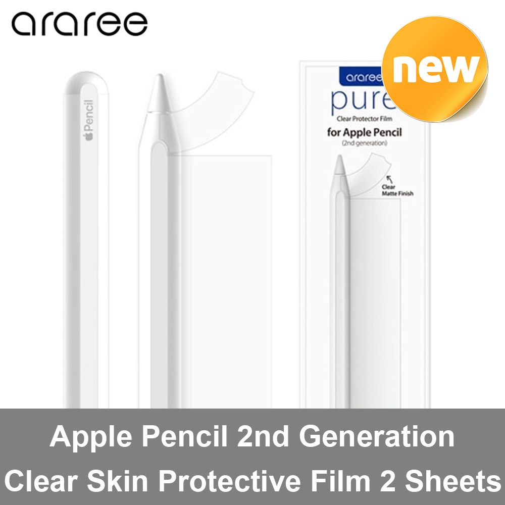 ARAREE Apple Pencil 2nd Generation Clear Skin Protective Film 2 Sheets Korea