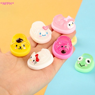 Nfph&gt; กิ๊บติดผมเรซิ่น ลายการ์ตูนอนิเมะ Sanrios Pochacco Cinnamoroll Kuromi Kawaii Hellokittys เรืองแสง Diy อุปกรณ์เสริม