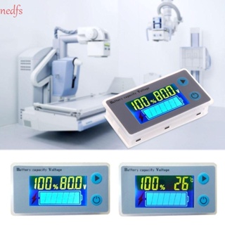 Nedfs โวลต์มิเตอร์ JS-C33 ตัวบ่งชี้ความจุ หน้าจอ LCD