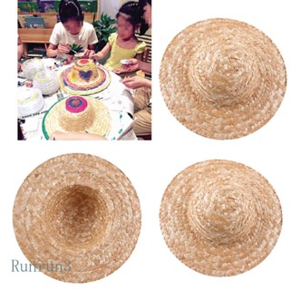 Runny หมวกฟาง แฮนด์เมด DIY หลายขนาด สําหรับผู้หญิง และผู้ชาย