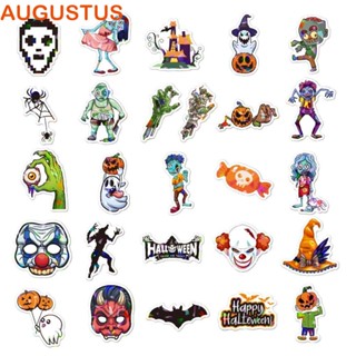 Augustus สติกเกอร์ ลายฟักทองฮาโลวีน คละแบบ สําหรับตกแต่งกระเป๋าเดินทาง DIY