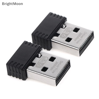 Brightmoon อะแดปเตอร์รับสัญญาณเครือข่ายไร้สาย 2.4Ghz Mini USB Wifi6 300Mbps USB2.0 สําหรับ PC Laptop Win 7 10 11 Nice