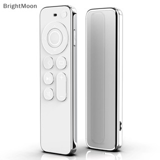 Brightmoon เคส TPU ขอบเงิน ใส ป้องกันรอยขีดข่วน สําหรับ Apple TV 4K HD