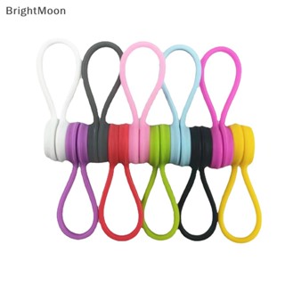 Brightmoon คลิปซิลิโคนแม่เหล็ก สําหรับจัดเก็บสายหูฟัง สายชาร์จ USB