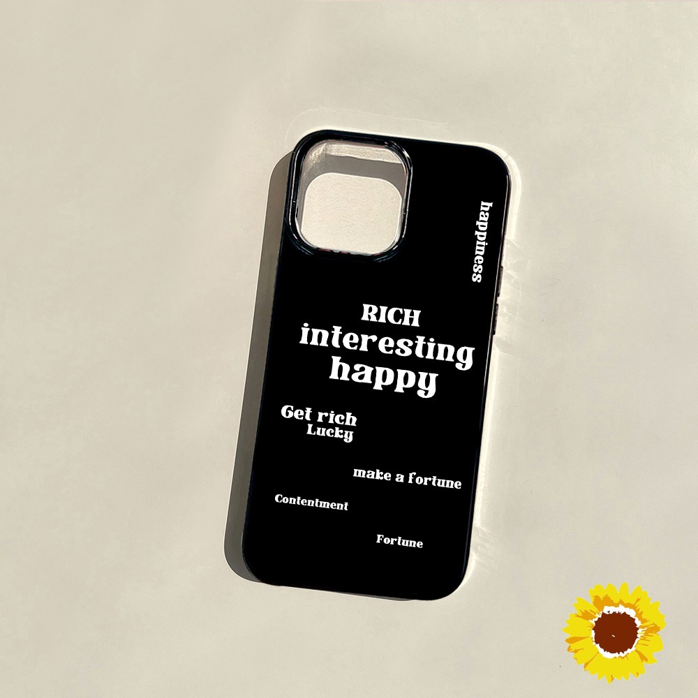 Jelly Black Get Rich SoftสำหรับIPhone 11 12 13 14 15 Pro Max 7 8 Plus XS Max XR X SE 2 ฝาครอบป้องกันปลอกซิลิโคน