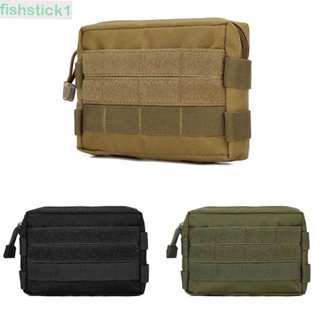 Fishstick1 กระเป๋าคาดเอว EDC สีเขียว สําหรับตั้งแคมป์ เล่นกีฬา