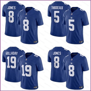 เสื้อกีฬาแขนสั้น ลายทีมชาตินิวยอร์ก Giants Game Jersey Jones Thibodeaux Golladay F.U.S.E. เสื้อยืดกีฬาฟุตบอล Cin พลัสไซซ์