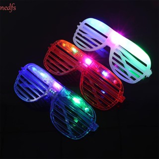 Nedfs แว่นตากันแดด มีไฟ LED เรืองแสงในที่มืด 6 สี สําหรับปาร์ตี้