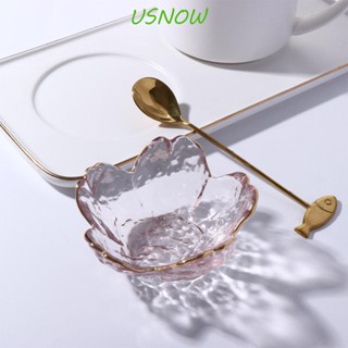 Usnow ชามแก้วใส่ซอส ไอศกรีม ผลไม้ ขนาดเล็ก สีทอง
