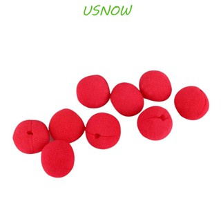 Usnow 10 ชิ้น แบรนด์ลดราคา ชุดเดรส สีแดง โฟมวงจร จมูก ตัวตลก ปาร์ตี้ฮาโลวีน