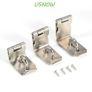 Usnow Hasp ตัวล็อกประตูยิม สเตนเลส 304 90 องศา ปลอดภัย อุปกรณ์เสริม สําหรับบ้าน โรงแรม