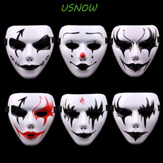 Usnow หน้ากากสยองขวัญ สีขาว สไตล์ฮิปฮอป สําหรับเด็ก