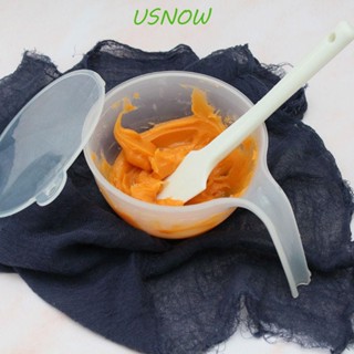 Usnow ชามผสมไอซิ่ง พลาสติก พร้อมที่จับ กันตก สําหรับไมโครเวฟ