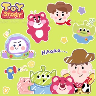 สติกเกอร์ ลายการ์ตูน Toy Story น่ารัก ป้องกันรอยขีดข่วน สําหรับตกแต่งแล็ปท็อป ipad