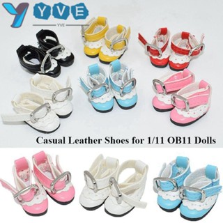 Yve รองเท้าบูท หนังวัวแท้ แฮนด์เมด สําหรับตุ๊กตา obitsu11GSCbody9OB11 1/8 OB11