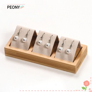 Peonypavilion ชั้นวางต่างหู แบบไม้ไผ่ 1 ช่อง 2 ช่อง 3 ช่อง พกพาง่าย สําหรับเครื่องประดับ