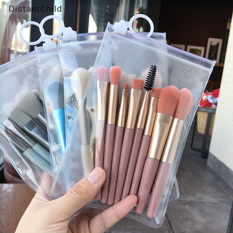 DSTH 8PCS Pro แปรงแต่งหน้าเริ่มต้น Matte Handle แปรงขนนุ่มแบบพกพา DSS