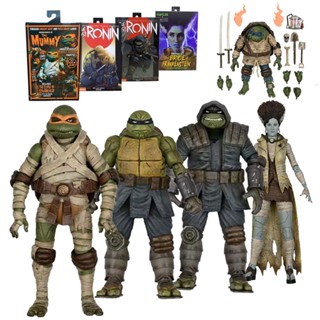 Neca โมเดลฟิกเกอร์ Teenage Mutant Ninja Turtles TMNT Tartaruga Ninja Leonardo Leo Raphael Raph Michelangelo Mikey April Oneil