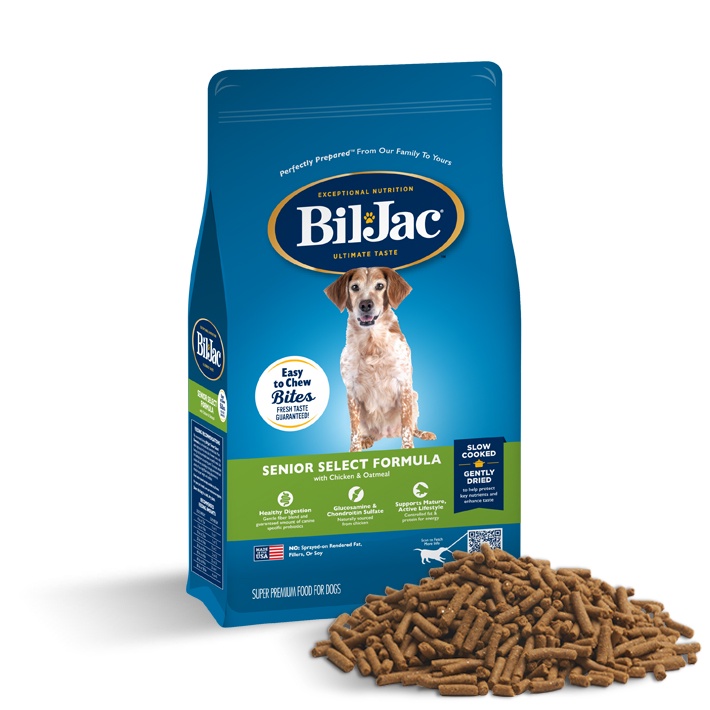 New Bil Jac Senior Select Formula Senior Dog Food, 15LB [MADE in the USA]