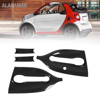 ALABAMAR มือจับประตูด้านนอกชามชุดคาร์บอนไฟเบอร์เปลี่ยนสีสำหรับ Smart Fortwo C453 A453 2016-2021