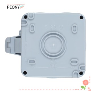 Peonypavilion ซ็อกเก็ตพาวเวอร์ US กันน้ํา IP66 พลาสติก ทนทาน AC110-250V 15A IP66