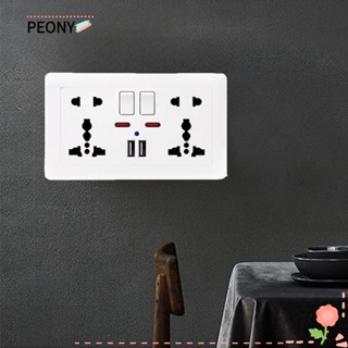 Peonypavilion ปลั๊กซ็อกเก็ตชาร์จไฟฟ้า พอร์ตชาร์จ USB มาตรฐาน UK สําหรับตกแต่งบ้าน