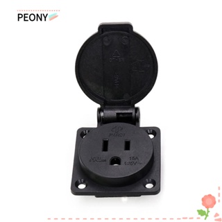 Peonypavilion ซ็อกเก็ตเมาท์แผง 3 รู AC กันน้ํา แบบพกพา 15A 125V สําหรับช่างไฟฟ้า