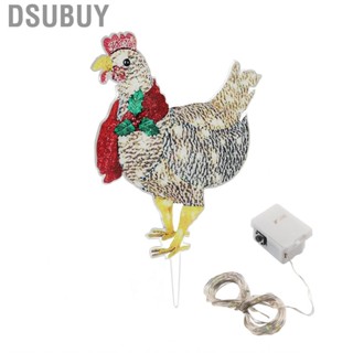 Dsubuy Christmas Chicken Shape Decorative  Lights Light Up Decor With Ses