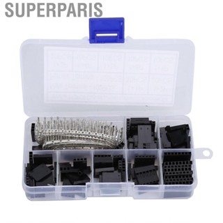 Superparis 310Pcs Jumper Wire Connector 2.54mm Housing Male Female Crimp Pin Terminal Kit