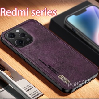 เคสโทรศัพท์มือถือหนังนิ่ม ขอบซิลิโคน สไตล์เรโทร สําหรับ Xiaomi Redmi 12 4G Redmi12 2023