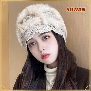 Rowans หมวกบีนนี่ แบบหนานุ่ม ให้ความอบอุ่น เหมาะกับฤดูหนาว