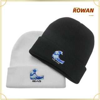 Rowans หมวกบีนนี่ถักนิตติ้ง ลําลอง สไตล์ฮิปฮอป ฮาราจูกุ