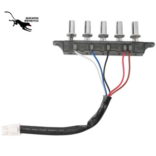 Qeufjhpoo แผงสวิตช์ควบคุมกระโปรงหน้า 5 ปุ่ม 1 ชิ้น